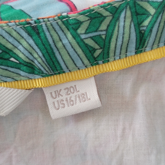 Boden Notch Neck Floral Dress US 16/18 L - Picture 14 of 16